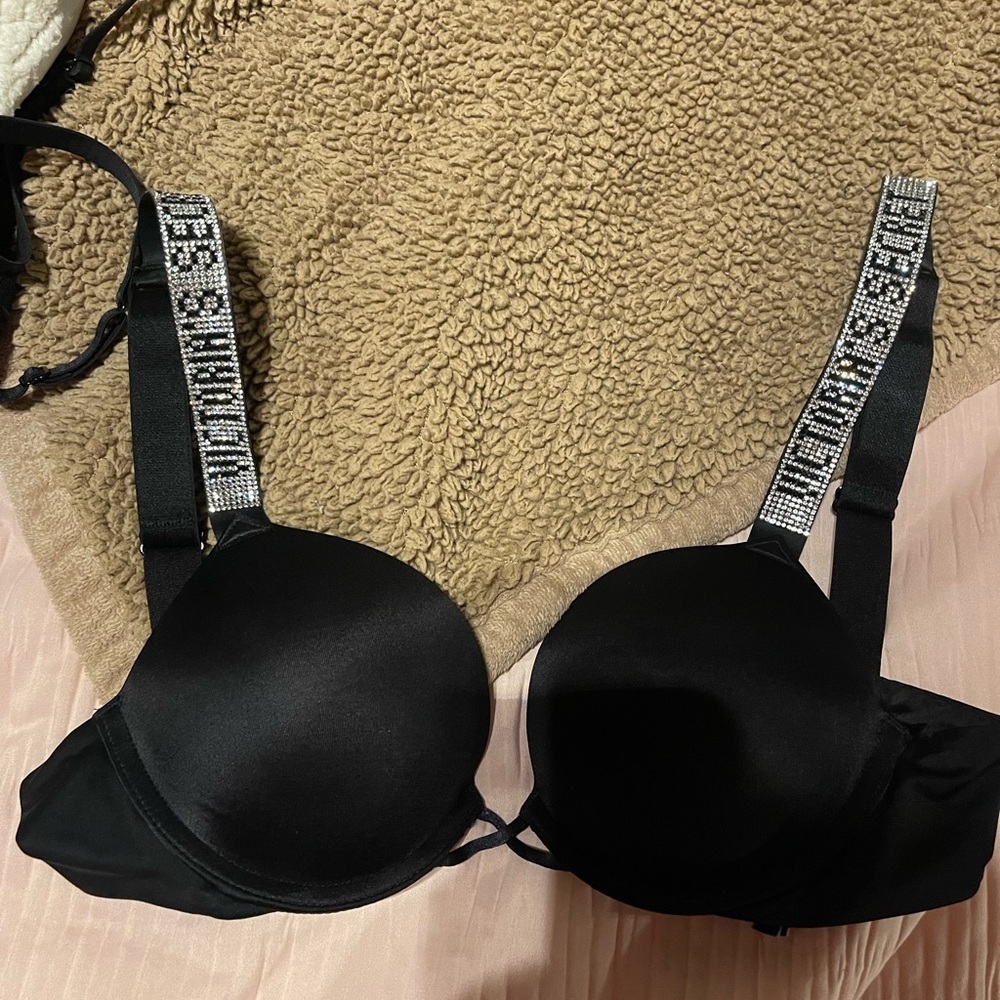 Victoria’s secret rhinestone strap bombshell bra